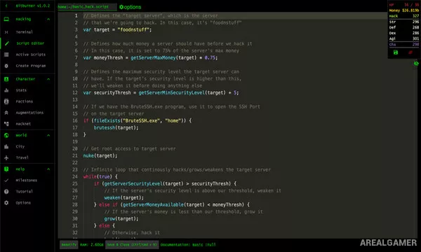 Bitburner Screenshot 1