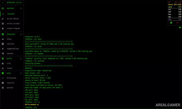 Bitburner Screenshot 3